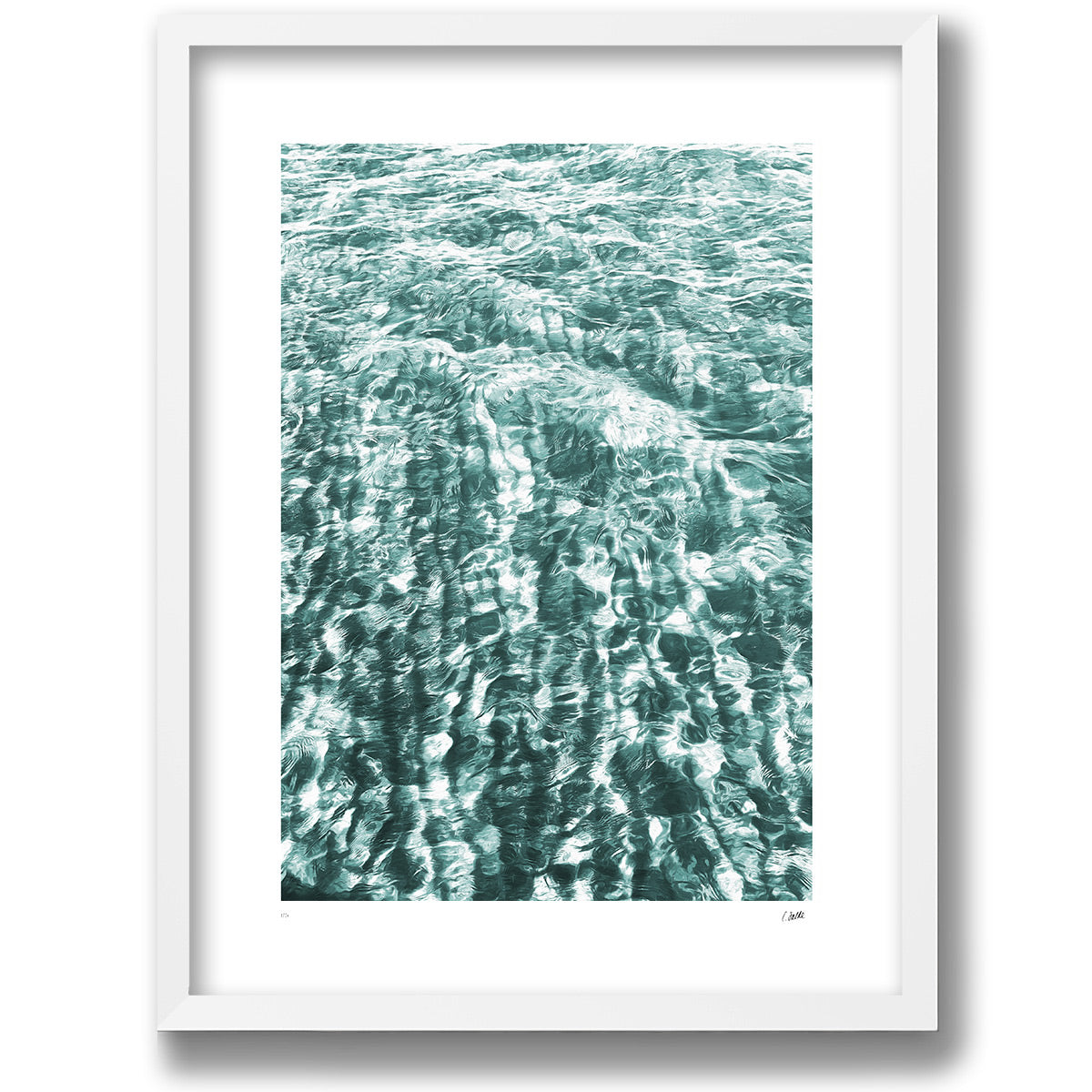 Clear Water in a white gallery frame