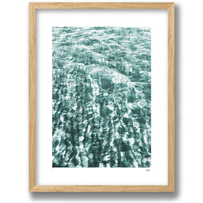 Clear Water in a walnut frame