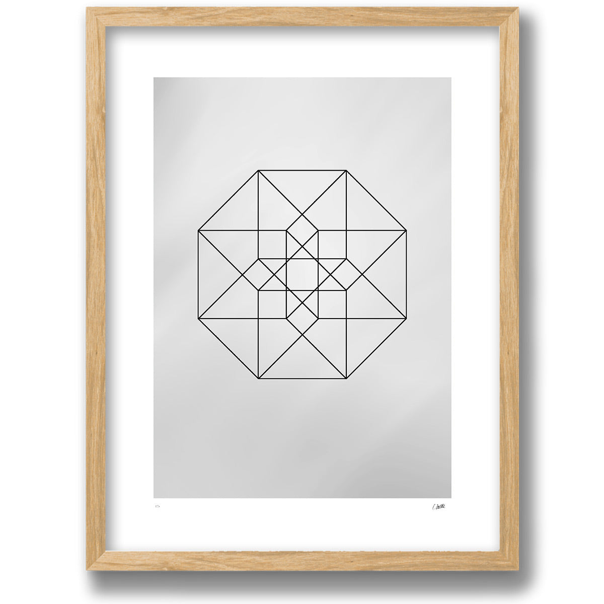 Tesserakt i valnötsram