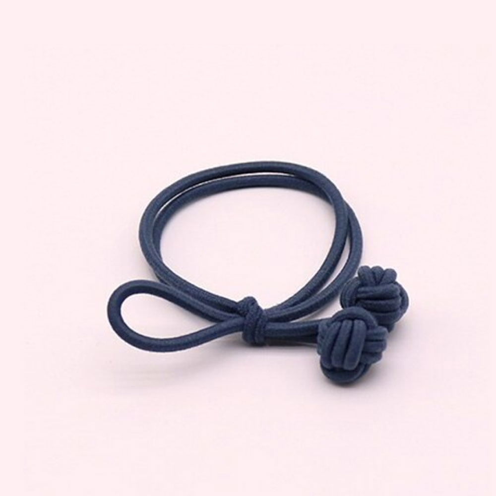 Trendy hair tie bands scrunchies dark blue