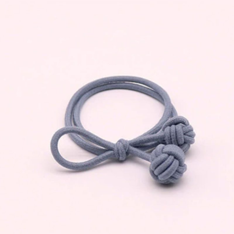 Trendy hair tie bands scrunchies light blue