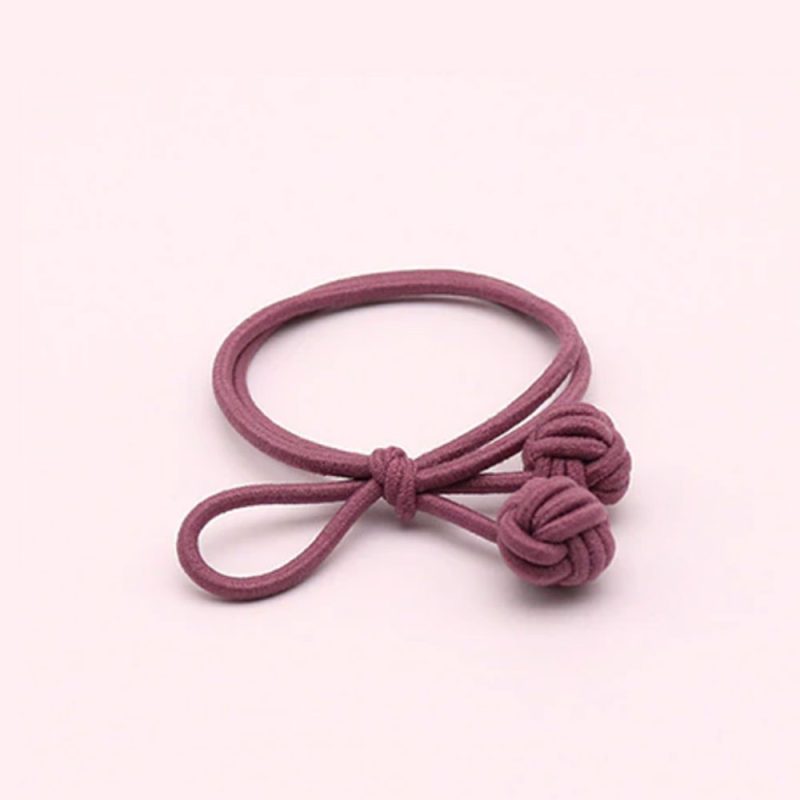 Trendy hair tie bands scrunchies dark pink blue