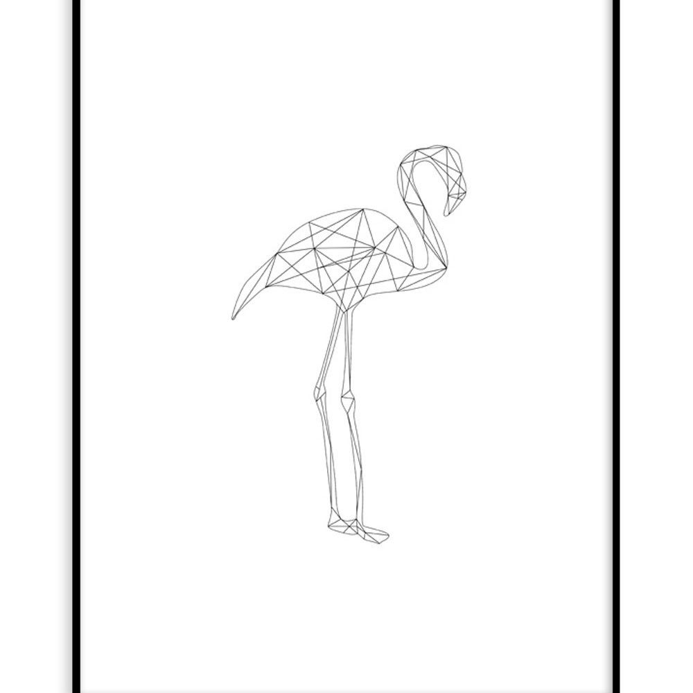 Flamingo (30x40 cm) - Studio Caro-lines