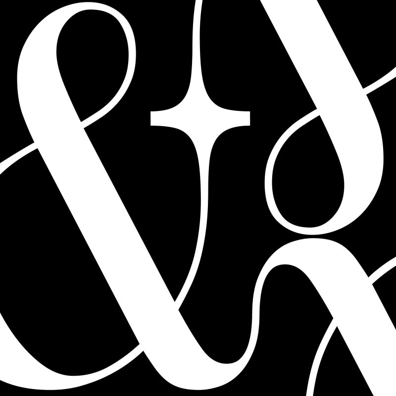 Ampersand - poster med &-tecken / och-tecken / ochtecken / &